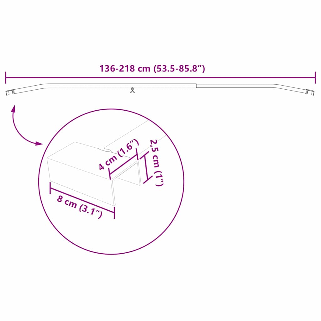 Anhänger-Planenbügel für flache Planenhalterung 2 Stück Silber 130-210 cm