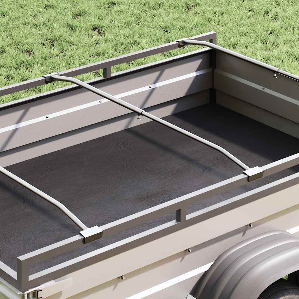 Anhänger-Planenbügel für flache Planenhalterung 3 Stück Silber 130-210 cm