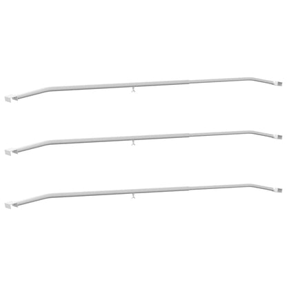 Anhänger-Planenbügel für flache Planenhalterung 3 Stück Silber 130-210 cm