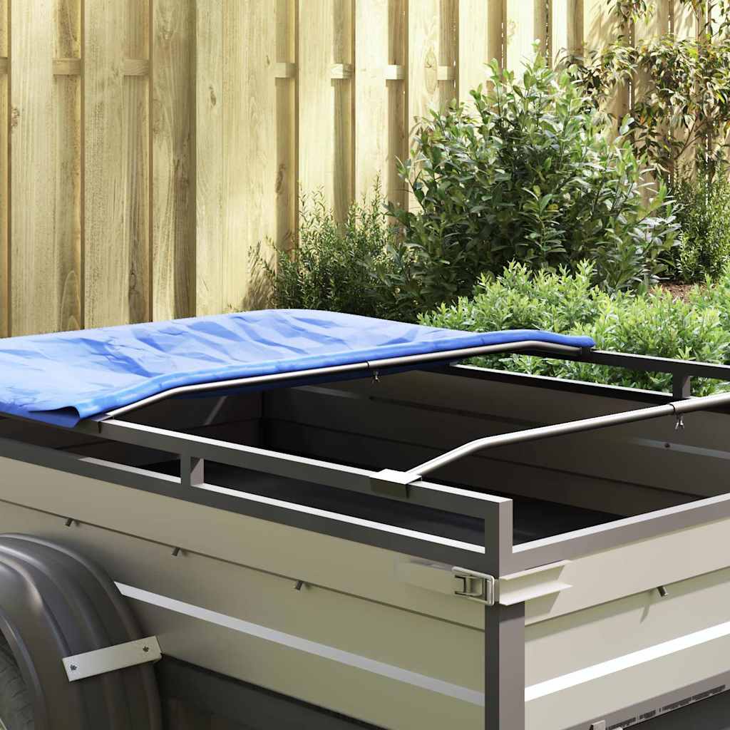 Anhänger-Planenbügel für flache Planenhalterung 4 Stück Silber 130-210 cm