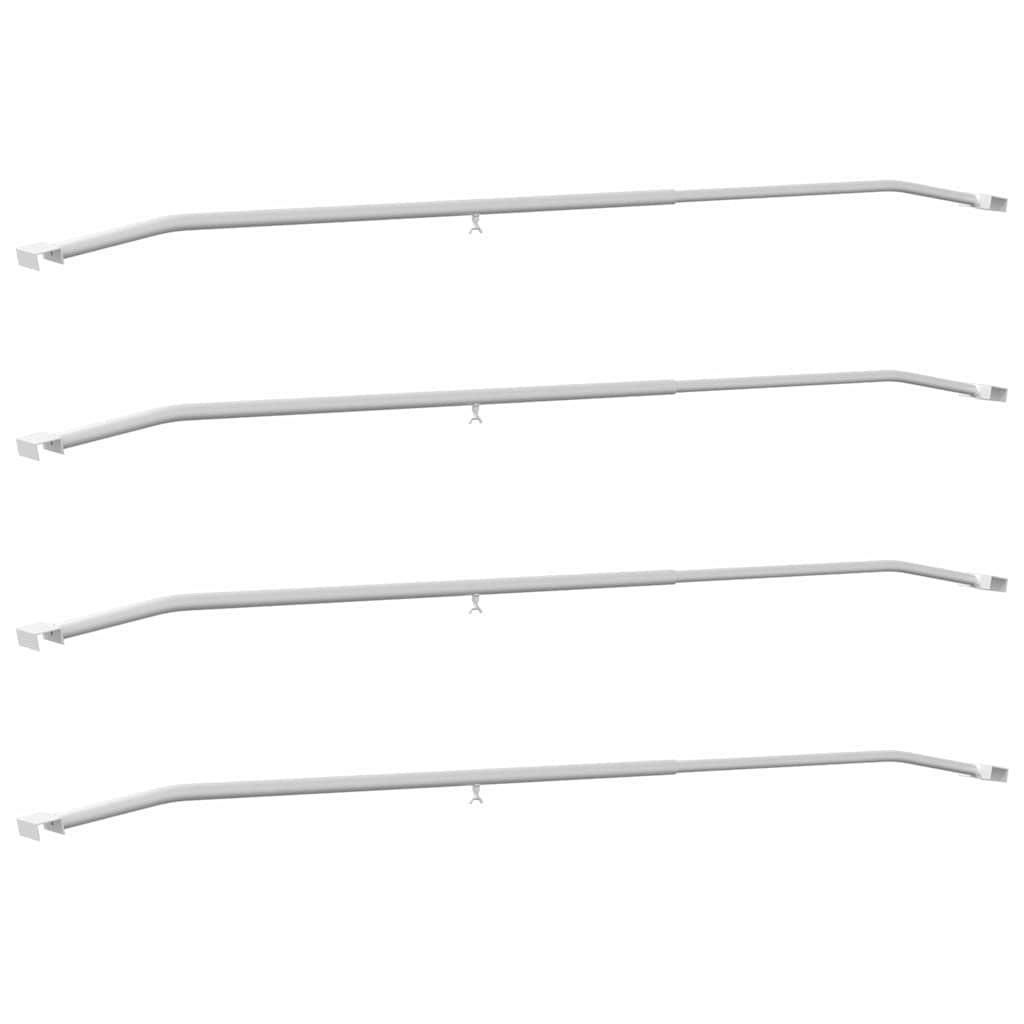 Anhänger-Planenbügel für flache Planenhalterung 4 Stück Silber 130-210 cm