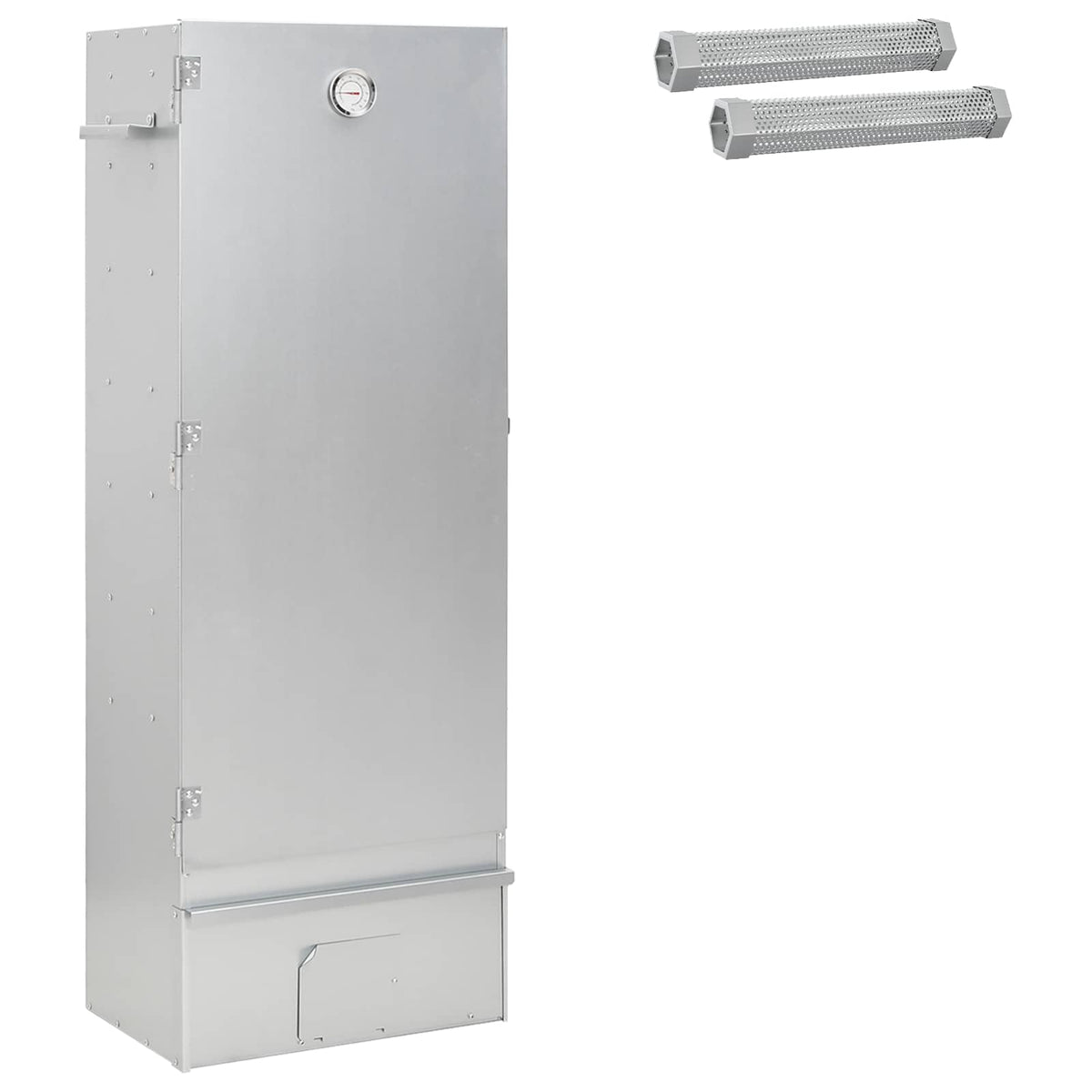 Räucherofen 110 cm Räucherschrank Smoker mit 2 Pellet Räuchertubes verzinkter Stahl