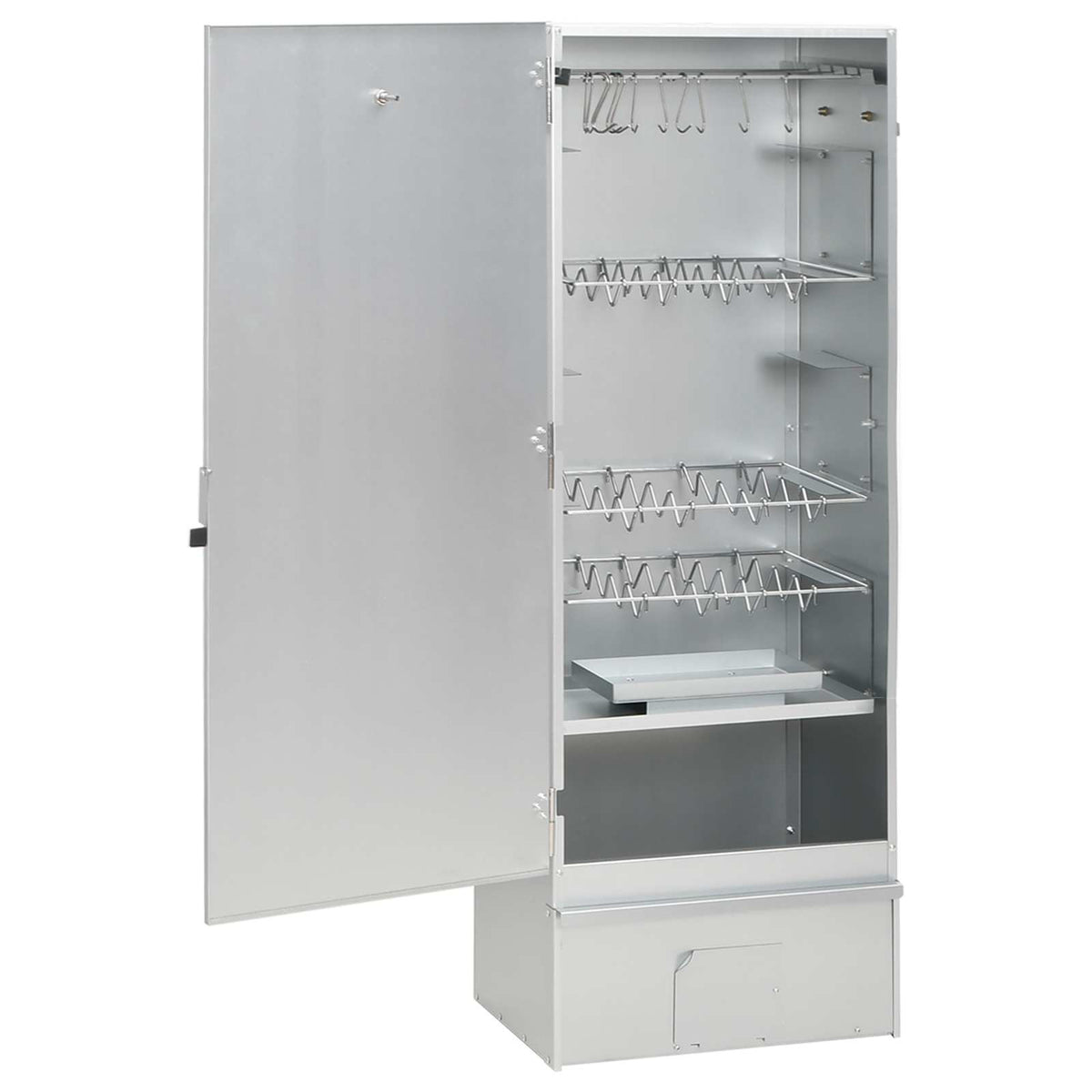Räucherofen 110 cm Räucherschrank Smoker mit 2 Pellet Räuchertubes verzinkter Stahl
