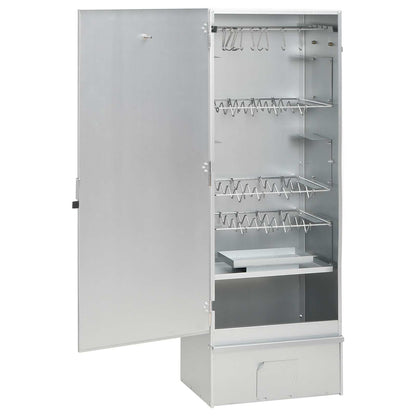 Räucherofen 110 cm Räucherschrank Smoker mit 2 Pellet Räuchertubes verzinkter Stahl
