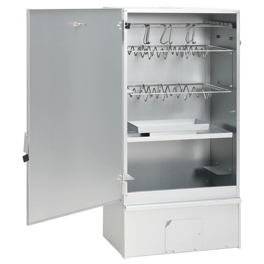 Räucherofen 83 cm Räucherschrank Smoker mit 2 Pellet Räuchertubes verzinkter Stahl