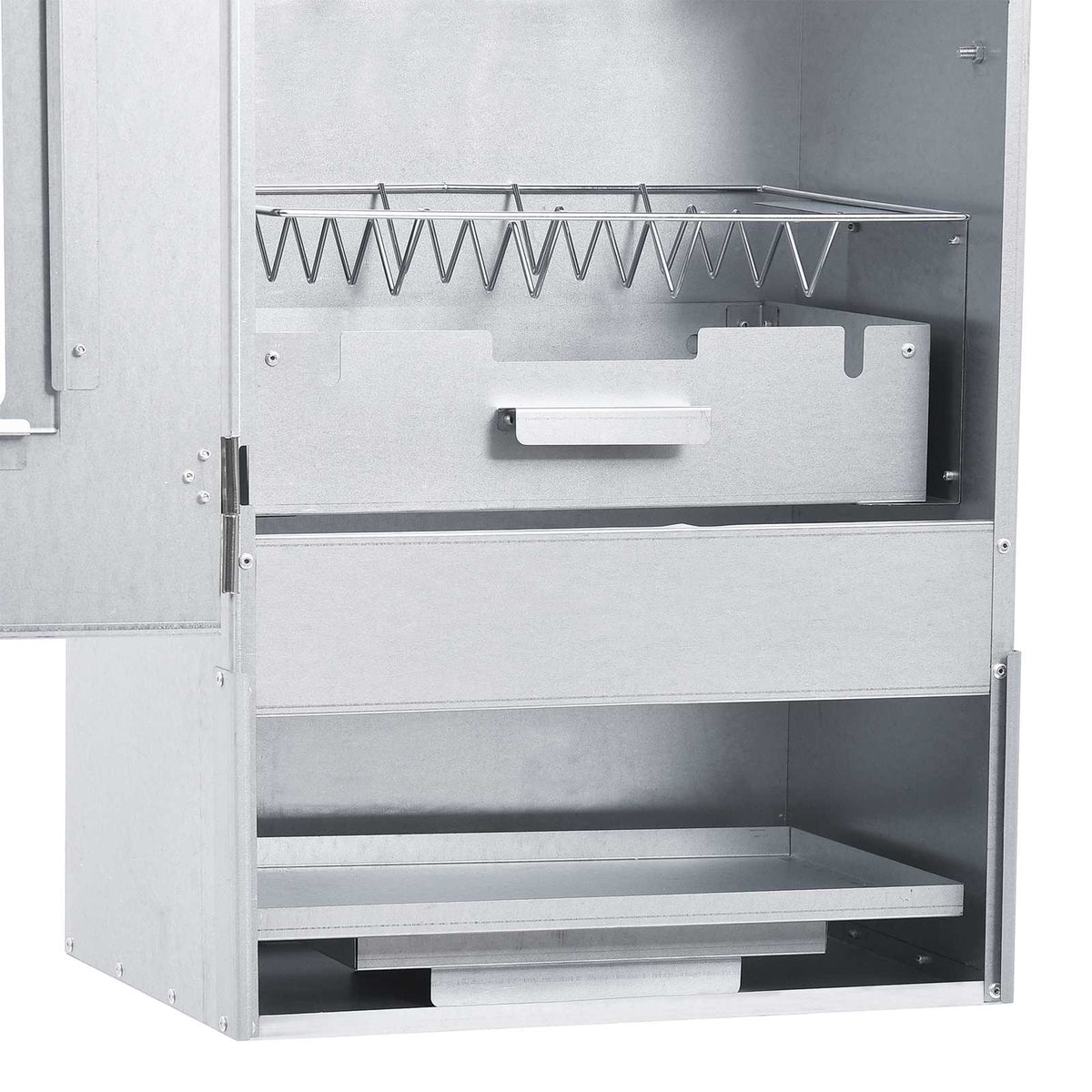 Räucherofen 83 cm Räucherschrank Glasfenster Thermometer 2 Räuchertubes 2 Roste