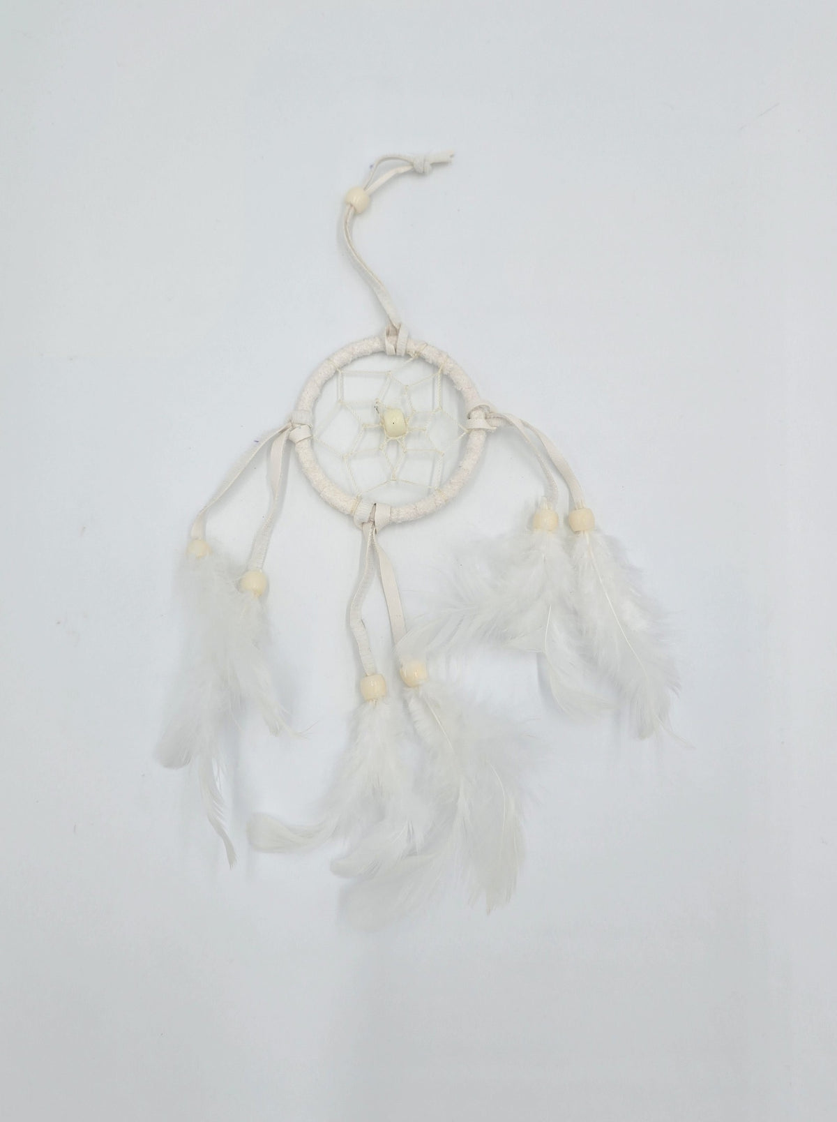 Dreamcatcher Bali 20x6x0.5 cm Dreamcatcher Round red white black small rearview mirror pendant