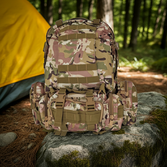 Armee-Style Rucksack 45 liter Camouflage BW BH wasserabweisend wüste tarn beige