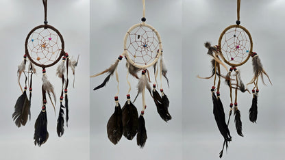 Dreamcatcher Bali 35x11x0.5cm Dreamcatcher round black brown beige medium