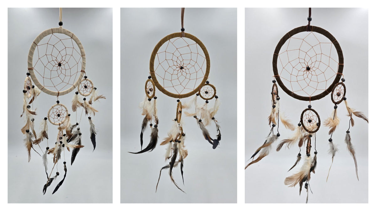 Dreamcatcher Bali 50x17x0.5cm Dreamcatcher dark brown brown beige round large