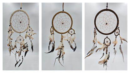 Dreamcatcher Bali 50x17x0.5cm Dreamcatcher dark brown brown beige round large