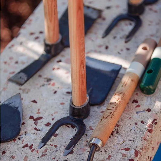 Gartenhacke "Lily S" 2-Zinken-Doppelhacke geschmiedet stabil hochwertig 450 mm
