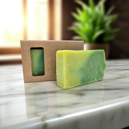Aloe Vera Olive Oil Soap 100 gram bar Green 9x5x2.5 cm Solid Hand Soap