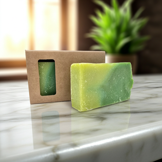 Aloe Vera Olive Oil Soap 100 gram bar Green 9x5x2.5 cm Solid Hand Soap