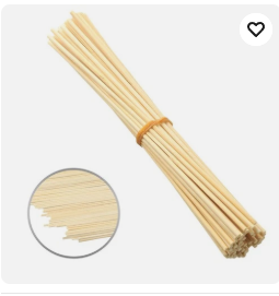 200 Splittstäbe 60 cm Ø 5,5 mm Pflanzstäbe Rankhilfe Pflanzenstab Natur