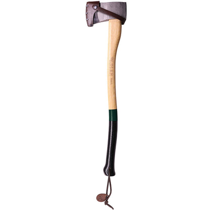 Yankee axe splitting axe, forged, high quality, 800mm with leather sheath
