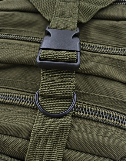 Army-style backpack, 20 liters, camouflage, German Army style, water-repellent, olive green camouflage pattern