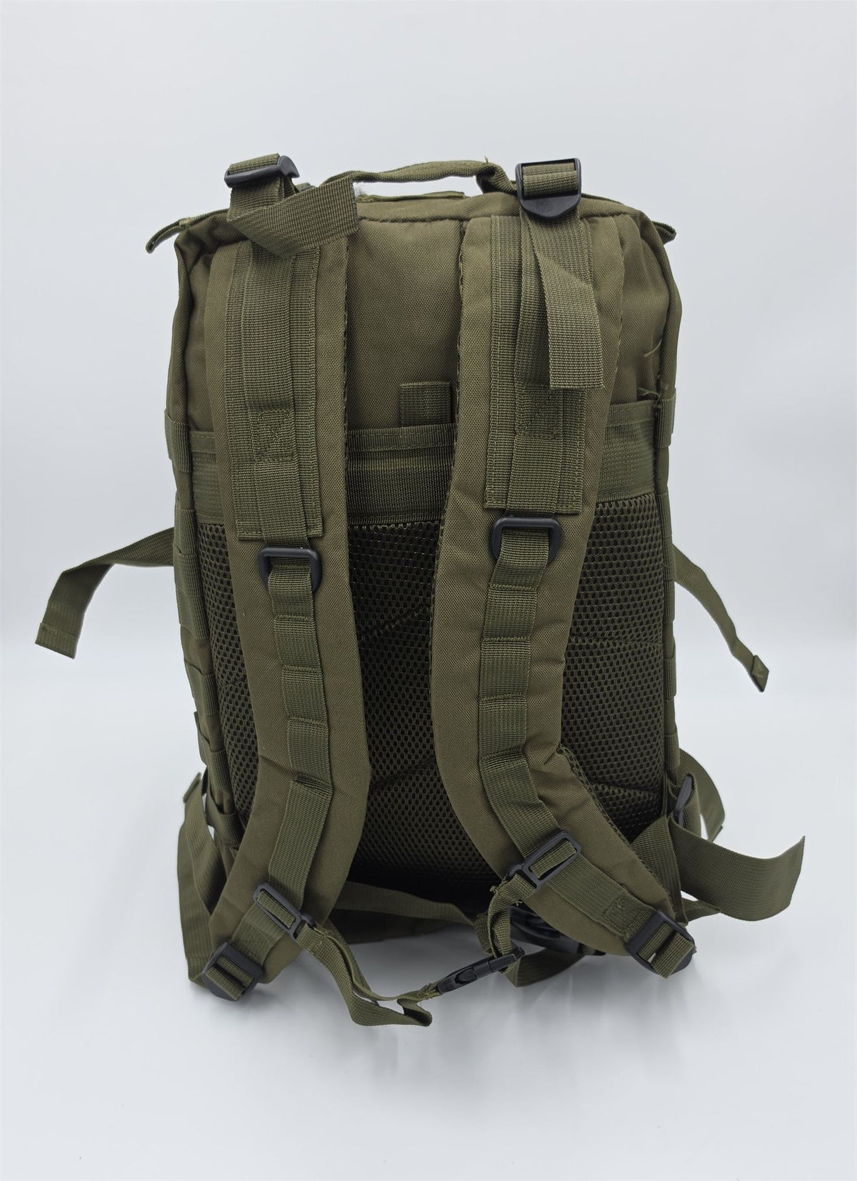 Army-style backpack, 20 liters, camouflage, German Army style, water-repellent, olive green camouflage pattern