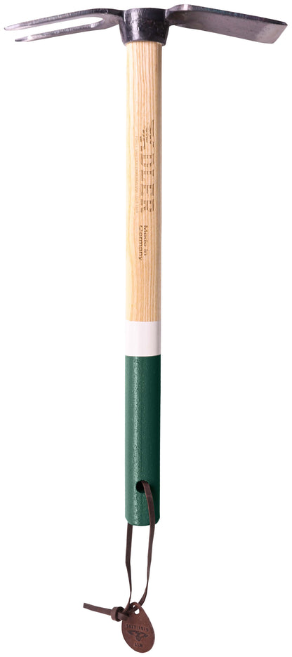 Gartenhacke "Lily S" 2-Zinken-Doppelhacke geschmiedet stabil hochwertig 450 mm