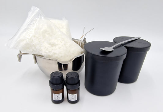 DIY Candle Making Kit Sandalwood White Tea Candle Set