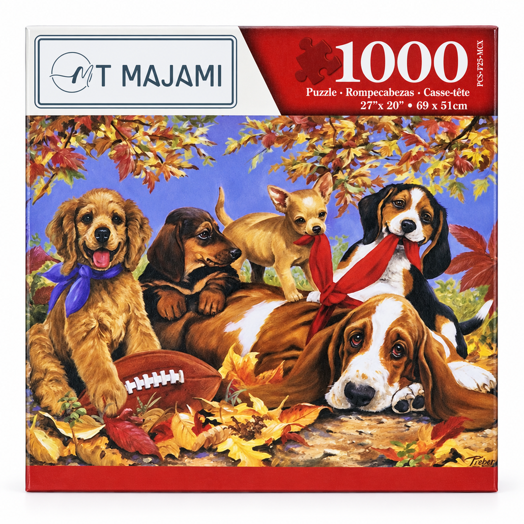 Puzzle 1000 Teile Cute Dogs 69x51 cm Hunde Welpen Gehirntraining Jigsaw Tiere