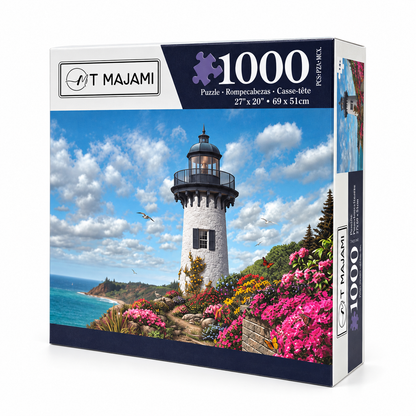 Puzzle 1000 Teile Leuchtturm 69x51 cm Strand Ferien Ostsee Nordsee Urlaub Gehirntraining
