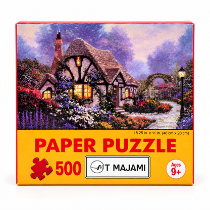 Puzzle 500 Teile Cottage 46 x 28 cm England Bauernhaus romantisch Gehirntraining ab 9 Jahren