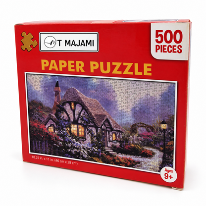 Puzzle 500 Teile Cottage 46 x 28 cm England Bauernhaus romantisch Gehirntraining ab 9 Jahren