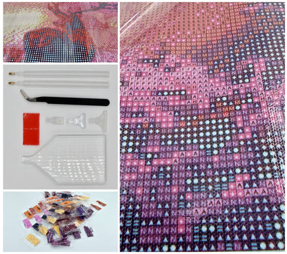 DIY Diamond Painting 5D Diamond Painting Deer by Lake 30x40 cm Painting Wall Decoration Painting Leisure Fun for Adults and Teenagers