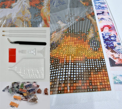 Diamond Painting DIY 5D Diamantmalerei Pferde Herde  30x40 cm Gemälde Wanddekoration Gemälde Freizeitspaß Erwachsene Jugendliche