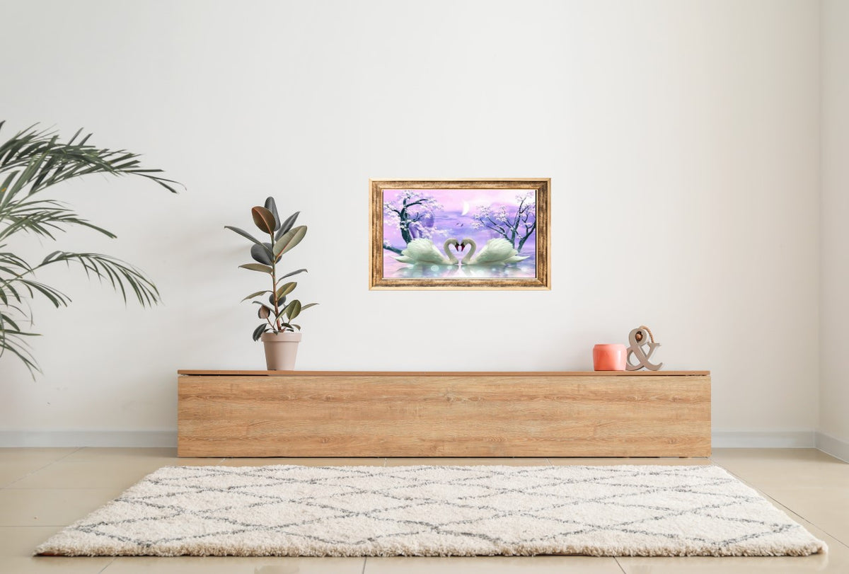 DIY 5D Diamond Painting Swan Romantic 30x40 cm Painting Wall Decoration Painting Leisure Fun for Adults and Teenagers
