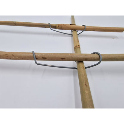 100 Stk Tonkinklammern Stangenverbinder Bambusklammer Gerüstklammer ø 8 -10 mm