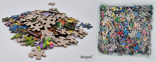 1000-piece puzzle, fireplace, living room, 69x51 cm, hidden picture puzzle, brain training