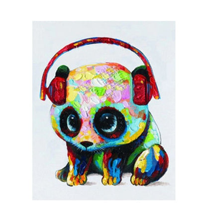 Paint by Numbers for Adults, Colorful Panda, 40x50 cm, DIY Oil Acrylic Canvas Picture Decoration, 1 Piece