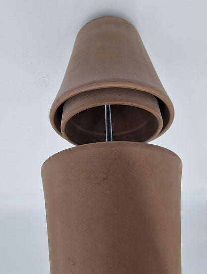 Teelichtofen Tischkamin Tischofen doppelwandig Tischdeko DIY 4 Kerzen sandfarben