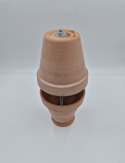 Tealight oven, table fireplace, double-walled table oven, DIY table decoration, 4 candles, sand-colored