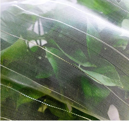 Insect protection net 1.8 x 10 m White fine mesh 1x1 mm Vegetable protection net Garden Garden net Plants Leaf net