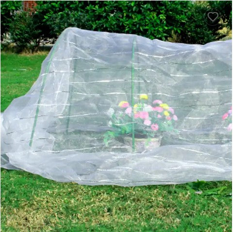 Insect protection net 1.8 x 10 m White fine mesh 1x1 mm Vegetable protection net Garden Garden net Plants Leaf net
