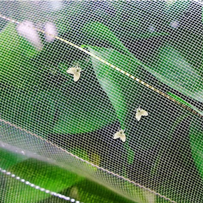 Insect protection net 1.8 x 10 m White fine mesh 1x1 mm Vegetable protection net Garden Garden net Plants Leaf net