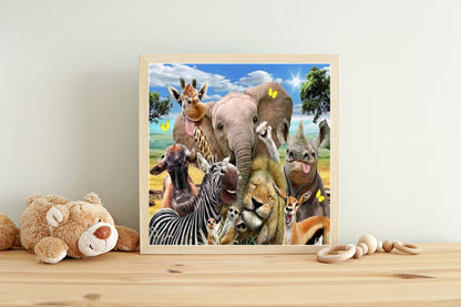 Paint by Numbers for Adults - Funny Animals, 40x50 cm, DIY Oil/Acrylic Canvas Picture Decoration, Unframed, 1 Piece