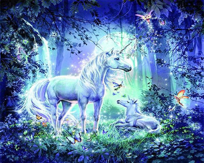 DIY Diamond Painting 5D Diamond Painting Magical Unicorn 30x40 cm Painting Wall Decoration Painting Leisure Fun Adults Teenagers