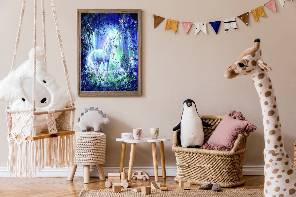 DIY Diamond Painting 5D Diamond Painting Magical Unicorn 30x40 cm Painting Wall Decoration Painting Leisure Fun Adults Teenagers