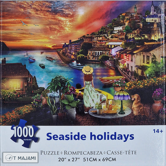 1000-piece Seaside Holidays puzzle, 69x51 cm, seaside vacation, brain training, Jigsaw