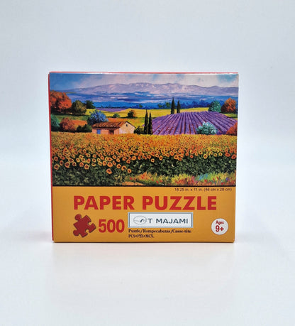Puzzle 500 Teile Provence 46 x 28 cm Frankreich Lavendel Feld romantisches Motiv