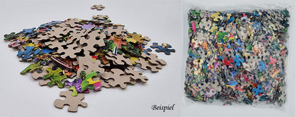 B-grade puzzle, 1000 pieces, various designs, 69x51 cm, brain training, B-grade